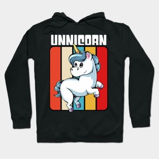 Unicorn - Cute Retro Style Kawaii Unicorn Hoodie